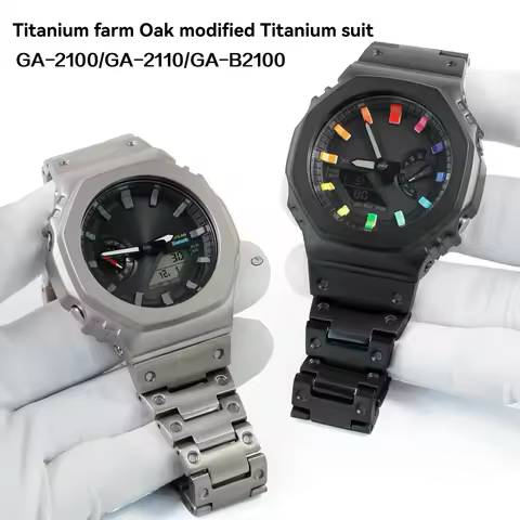 GA2100 Mod Kit Titanium Watch Case strap Bracelet For G-SHOCK Casio GA-2110 GA-B2100 DW 5600/5610 Wa