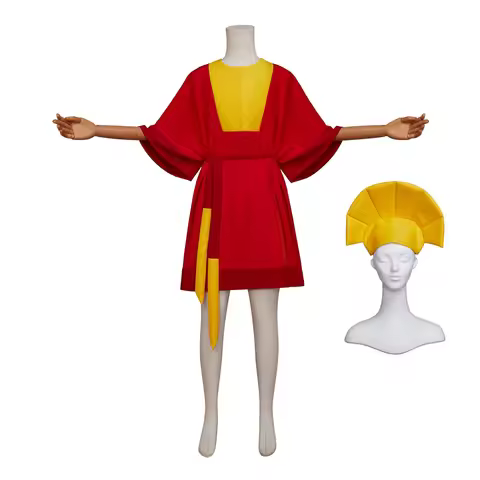 Emperor Kuzco Cosplay Costume Adult Men Kuzco Costume with Hat Halloween Carnival Party Suit King to