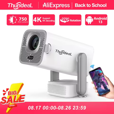 ThundeaL TD80 Pro Mini Full HD Projector PK HY320 HY300 Smart Home Theater 4K Full HD 1080P Video TD