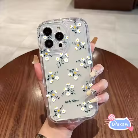 For Vivo X100 X100s X90 X80 X70 X50 Pro Ultra X60 X30 X27 X23 Phone Case Flower Cute Round Transpare