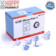 BD Micro Fine Plus 8mm Pen Needles 100'S (1box) [EXP:6/27] Kencing Insulin Needle BD 8mm BD needle 8