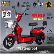 RydoEbike 48v12ah Basikal elektrik Adult 2 Seat Electric Bicycle ebike untuk orang dewasa electric b