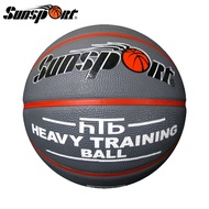 SUNSPORT Heavy Training Ball Rubber Basketball (D. Gray) Basketball Ball