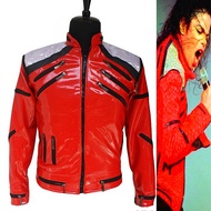 NEW Red Zipper Michael Jackson MJ Beat It Costumes Jacket for Impersonators Halloween Persent Christ