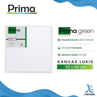 Prima Green 50x50cm Cotton Canvas
