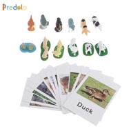 predolo Animal Match Toy - Miniature Figurines with 2 Part Matching Farm Animals