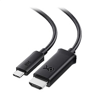 Cable Matters USB C to HDMI Cable, Supporting 4K 60Hz (USB-C to HDMI Cable) in Black 6 ft - Thunderbolt 4 / USB4 Compatible with iPhone 15 Pro Max Plus, MacBook Pro, Dell XPS 13, Surface Pro and More