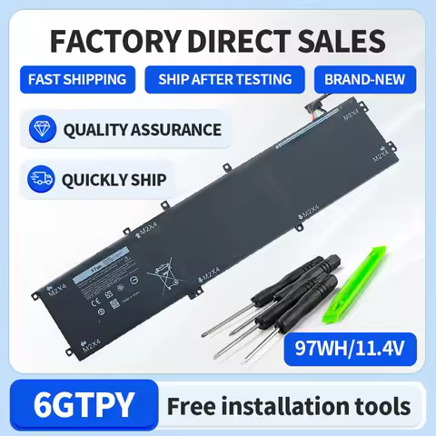 Somi - 6GTPY Bateria Para DELL XPS 15 9570 9560 7590 Para DELL Precisão 5520 5530 Série Notebook 11.