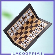 [Lacooppia1] Foldable Mini Chess Set Portable Wallet Pocket Chess for Camping
