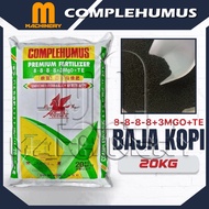 (FULL BAG) M.Machinery ZEENEX Complehumus 8-8-8-8+3MGO+TE 20kg Premium Organic Fertilizer | Baja Kop