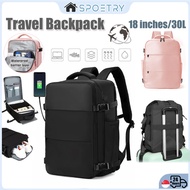 【SG SPOETRY】Large Capacity Travel Backpack for Men Women Business Leisure Backpack Multi Compartment