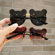 Lanme Jewelry Kids Sunglasses UV Protection Boys And Girls Super Cute Baby Glasses Bear Photo Glasse