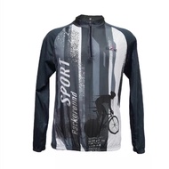 SLETIC Outdoor LongSleeve W/3 pocket Bike Riding Shirt Dryfit Bicycle Shirt M9105-1