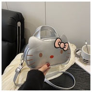 DYJKOUG Mới Túi đeo chéo hình mèo nơ Hoạt hình Anime Túi xách nữ Thường ngày Dễ thương Túi đeo vai h