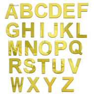【GRCEKRIN】Acrylic Mirror Wall Sticker Alphabet Stickers DIY Gold Home Decoration