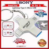 2TB 4in1 OTG USB flash drive 16GB 32GB Pendrive 64GB Type-C USB memory stick 128GB 256GB memory stic
