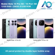 Xiaomi Redmi Note 14 Pro+ 5G / Redmi Note 14Pro 5G Smartphone (12GB RAM + 256GB/512GB ROM) Warranty 