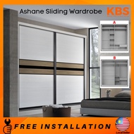 (FREE Installation+Shipping) 5/6/7/8ft x 8ft Anti-jump Sliding Door / wardrobe clothes cabinet / almari baju