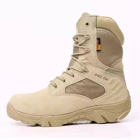 New High-Top Military Boots Men's Combat Boots Waterproof Delta Desert Boots, Mountaineering Boots, 