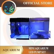 aquarium set (HARGA BORONG) Mini Aquarium Led Pump Set Untuk Ikan Betta HARGA BORONG