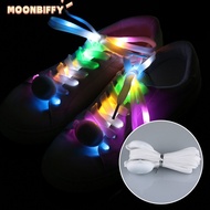 New LED Sport Shoe Laces Luminous Shoelaces Glow Shoe Strings Round Flash Light Shoelaces No Tie Lazy Shoe Laces Party Decor