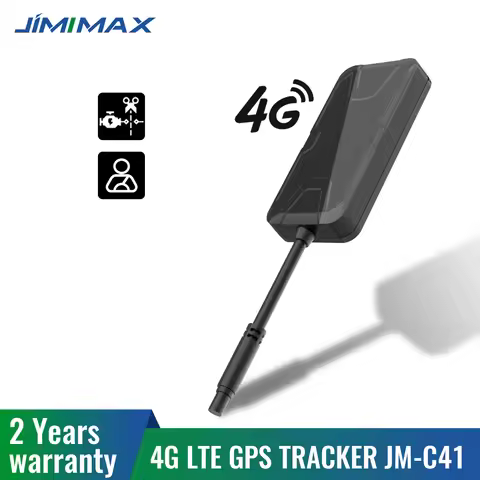 JIMIMAX GPS Tracker Car C41 4G Para Auto 9-90V Mini Locator Relay Battery Anti-theft Alarm For Motor