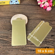 aiGooTan - ALAS CAKE GOLD PERSEGI - Tatakan Kue Mini Slice Cake Board Cakeboard Papan Emas Medan