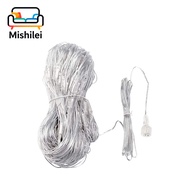 Mishilei 2025 4M LED 8 Modes Fairy Curtain String Light Lampu Raya Kelip Kelip Lampu Rantai Peri冰条灯串