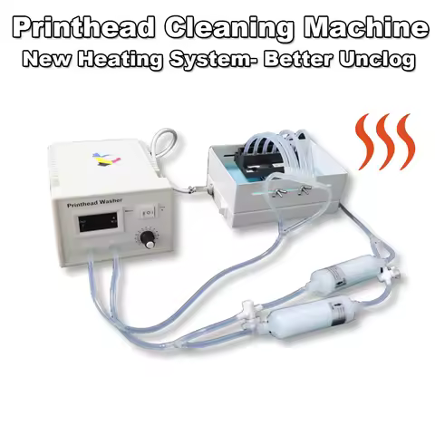 Printhead Cleaning Machine Washer With Heater DTF Unclog For Epson XP600 i3200 i1600 L1800 L805 TX80