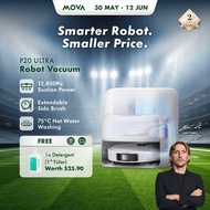 MOVA P20 Ultra/P50 Pro Ultra Robot Vacuum Cleaner | 100% Hair Removal Rate & 0% Hair Tangling Rate​