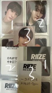 riize小卡 anton小卡 中文卡背