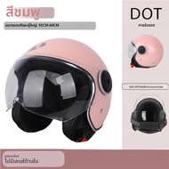 DOT Certified Vintage เปิดหมวกกันน็อครถจักรยานยนต์เปิดหมวกกันน็อค Retro 3/4 หมวกกันน็อค Cruise Casco