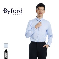 Byford Kemeja Lelaki | Byford Slim Fit 100% Cotton Long Sleeve Shirt w Pocket - 3525011D