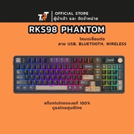 คีย์บอร์ดไร้สาย Royal Kludge RK S98 Phantom เชื่อมต่อได้ 3 ระบบ Bluetoothwirlessสาย สินค้ารับประกันโ
