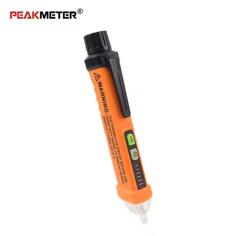 PEAKMETER PM8908C Non-contact AC Voltage Detectors Tester Meter 12V-1000V Pen style Volt Electric Te
