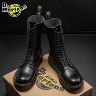 Dr.martens 14 holes middle tube Martin boots lovers fashion leather boots 35-47 large Martin boots V