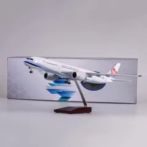 Model Airplane 47cm 1/142 Scale A350 Taiwan China Airline Model Planes Children'S Toys Aircraft Mode
