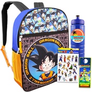 Dragon Ball Z Backpack for Boys - Bundle with Dragon Ball Backpack for Kids, Stickers, Water Bottle,