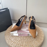 Golden electroplated heel Slingback high-heeled sandals (heel height: 7cm/9cm) 0761