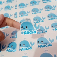 Icon name label sticker