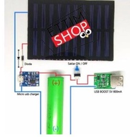 Paket 5 in 1 Modul Kit Powerbank Panel Surya / Solar Cell DIY Murah