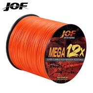 JOF X12 Fishing Line 300M 12 Strands Braided Fishing Line PE Line 100% PE Japan Quality Fishing Line