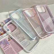 Phone Case For iPhone 13 11 17 pro max Case iPhone 11 15 16 pro max 14 12 pro max 17Air Glitter 3in1