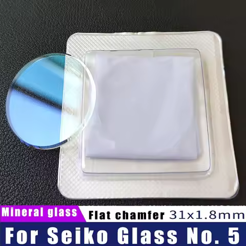 Mineral Crystal Watch Glass High Quality Flat 31*1.8mm For Seiko 5 310W17LN00 SNX SNKH SCWA Mod Repl