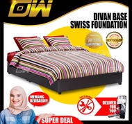 Divan Base / Swiss Foundation / Leather Divan / Solid Divan Bed / Bedframe / Katil Bed Frame