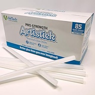 AdTech Artistick Stringless Hot Glue Sticks 10" Full Size, White, 85 Sticks
