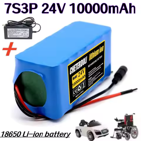 24V 10Ah 7S3P 18650 rechargeable lithium-ion battery 25.2V 10000mAh/lithium-ion battery pack,Suitabl