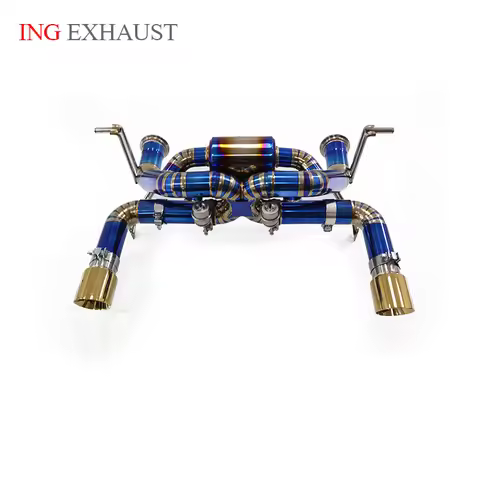 ING Titanium Alloy Valve Catback for Lamborghini Huracan LP580 LP610 up EVO Gold tips Vacuum Electri