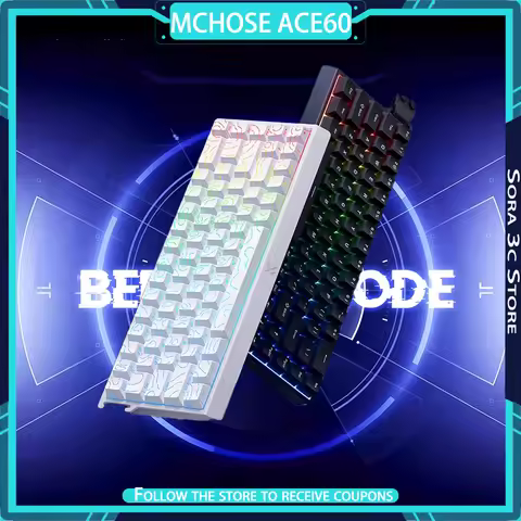 MCHOSE ACE60 Pro Magnetic Axis Mechanical Keyboard Esports Grade Chip Hall Sensor Customized Gaming 