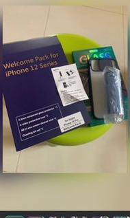 Welcome pack for iphone 12 series 手機殼 螢幕保護貼 清潔劑 抹布套裝 手機